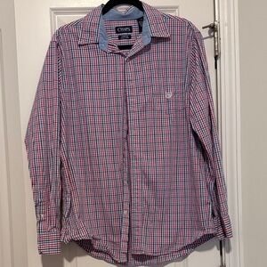 Chaps Men's Multicolor Plaid Button Down Shirt